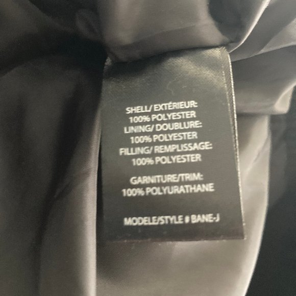 Denium District:  Hood Jacket, Soft Leatherlike Sleeves & Faux Fur Trim - black - Picture 11 of 13